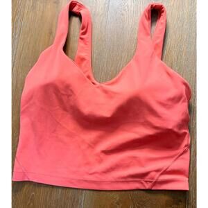Lululemon Coral Sports Bra Supportive Athleisure Crop Top